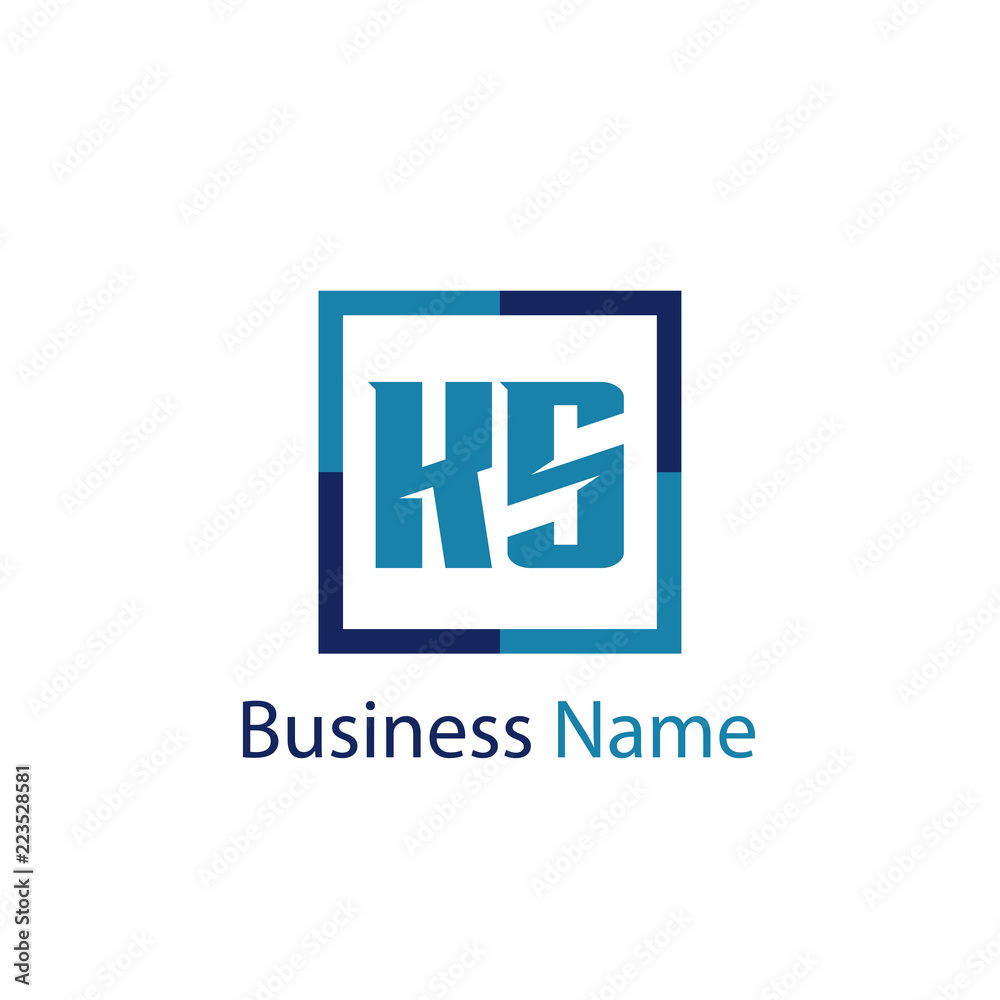 Initial Letter KS Logo Template Design Initial Letter KS Logo Template Design