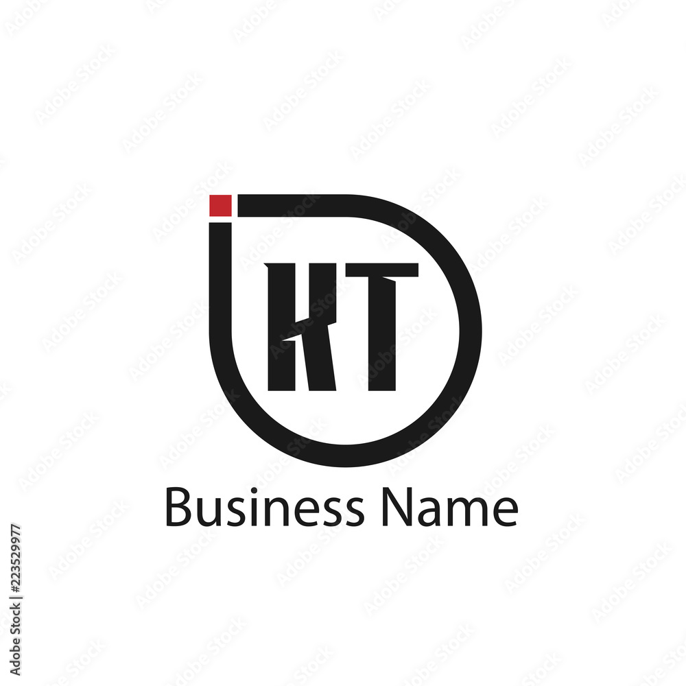 Initial Letter KT Logo Template Design Initial Letter KT Logo Template Design