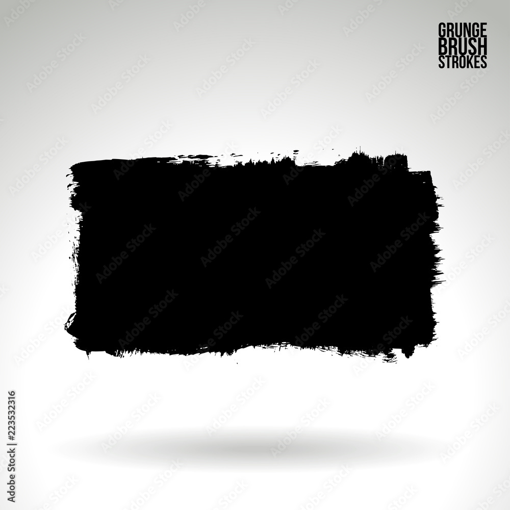Black brush stroke and texture. Grunge vector abstract hand - painted element. Underline and border design. Black brush stroke and texture. Grunge vector abstract hand - painted element. Underline and border design.