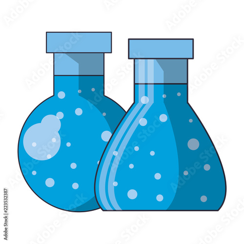 Chemistry flasks symbol