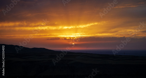  Sunset over the city