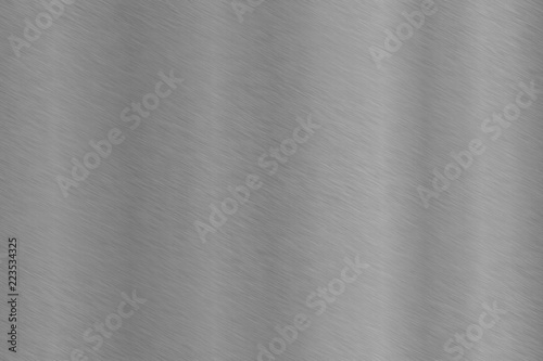 Fine brushed polished aluminum stainless steel metallic plate seamless texture background
