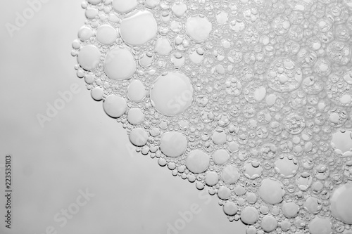 white foam texture abstract background closeup