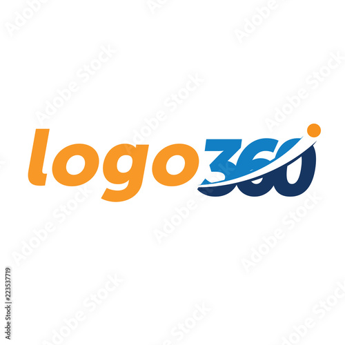 360 degrees consulting and media logo vector