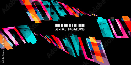 Geometric colorful abstract background