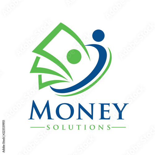 Money and Billing Solutions Logo Design Inspiration Vector