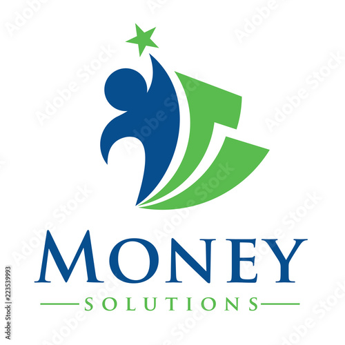 Money and Billing Solutions Logo Design Inspiration Vector