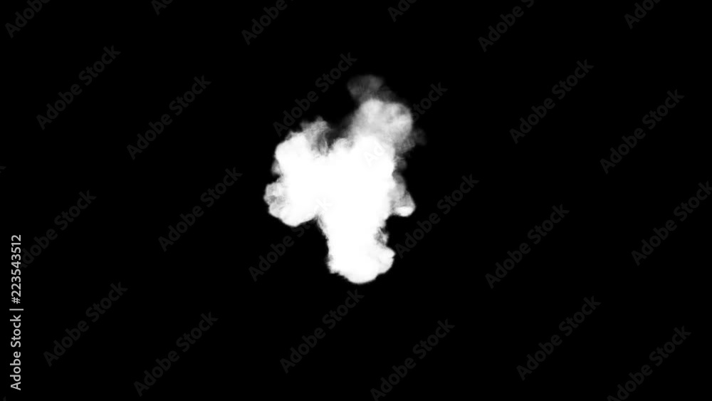 Fire explosion with smoke on dark background Fire explosion with smoke on dark background