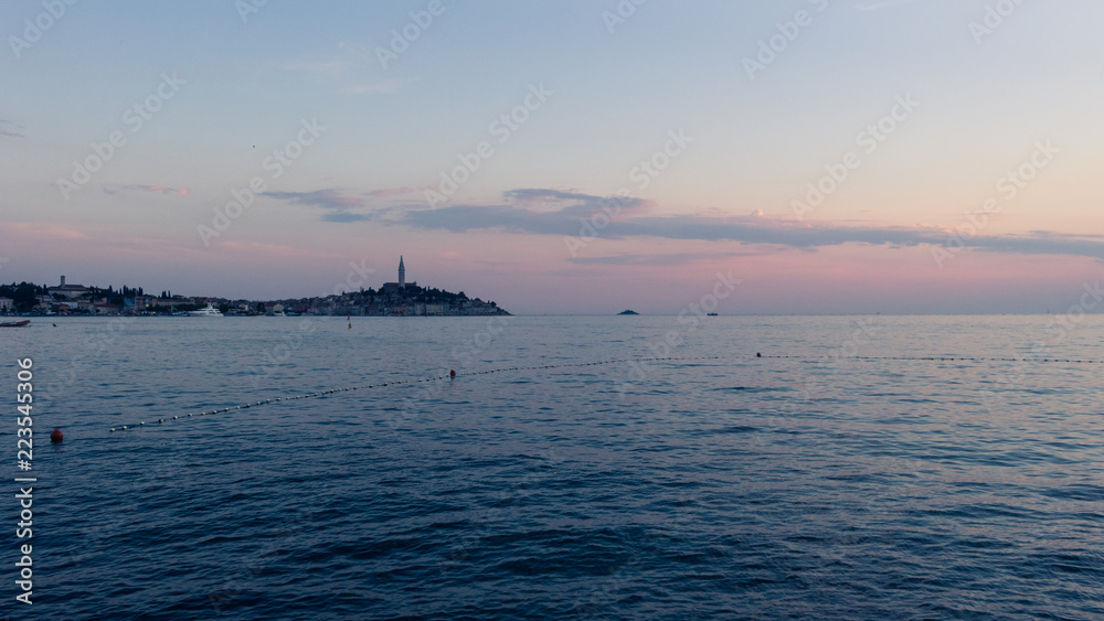 coucher de soleil sur rovinj 