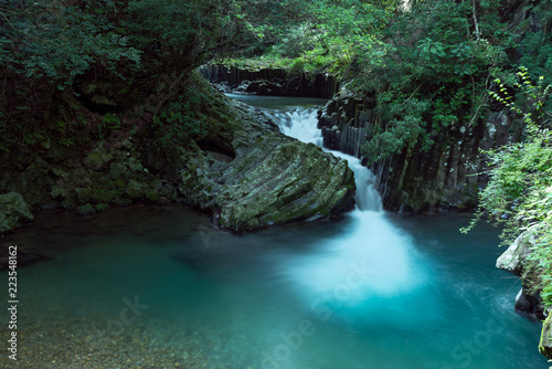 滝の流れ