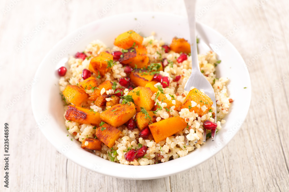 autumn quinoa salad with pumpkin autumn quinoa salad with pumpkin