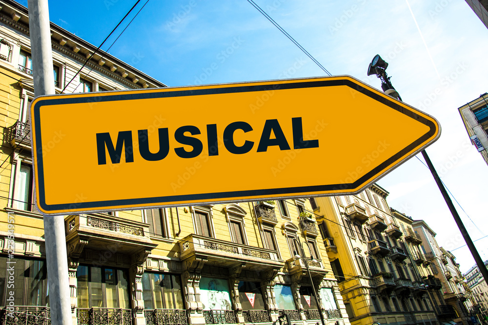 Obraz premium Schild 285 - Musical