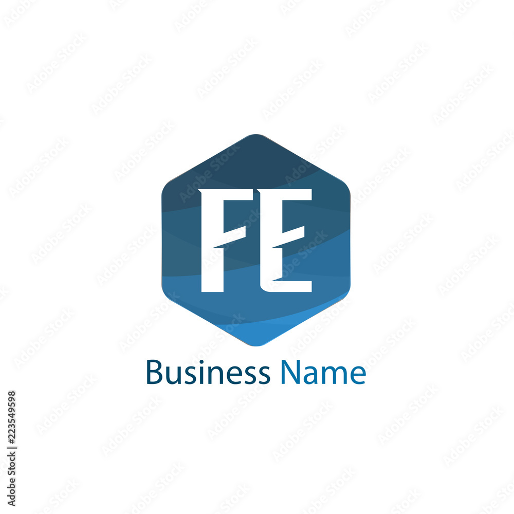 Initial Letter FE Logo Template Design Initial Letter FE Logo Template Design