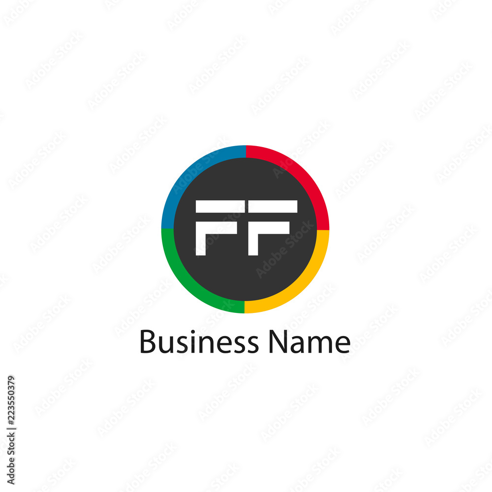 Initial Letter FF Logo Template Design Initial Letter FF Logo Template Design
