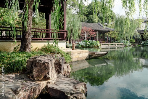 Suzhou garden, traditional architecture photo