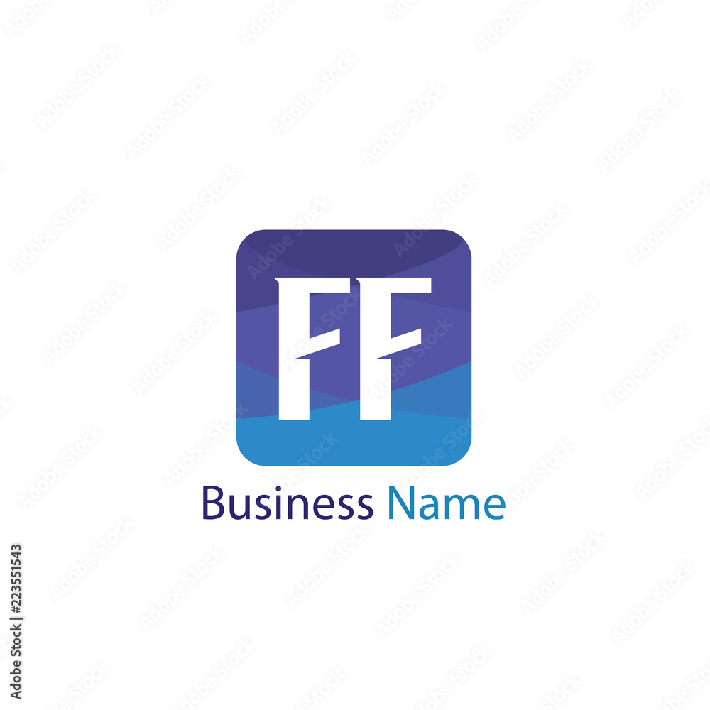 Initial Letter FF Logo Template Design Initial Letter FF Logo Template Design