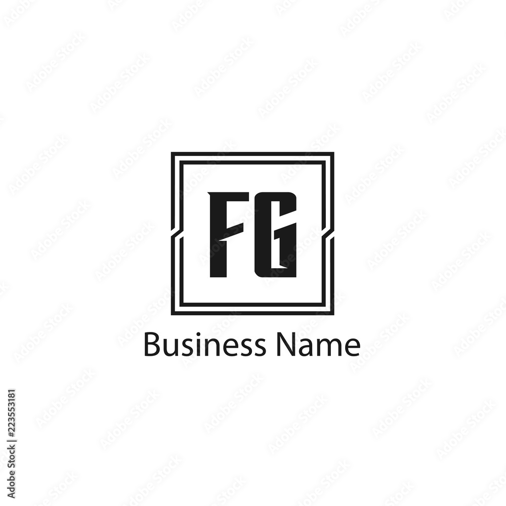 Initial Letter FG Logo Template Design Initial Letter FG Logo Template Design
