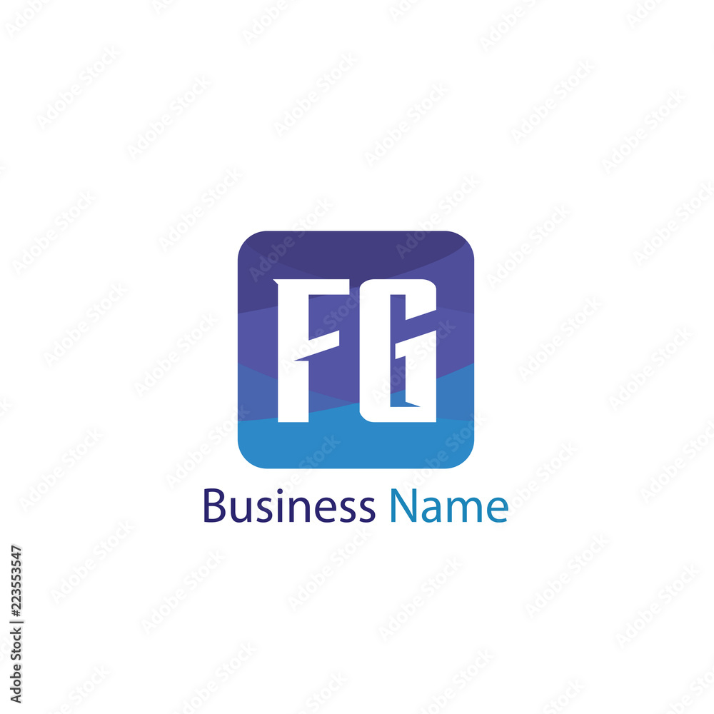 Obraz premium Initial Letter FG Logo Template Design