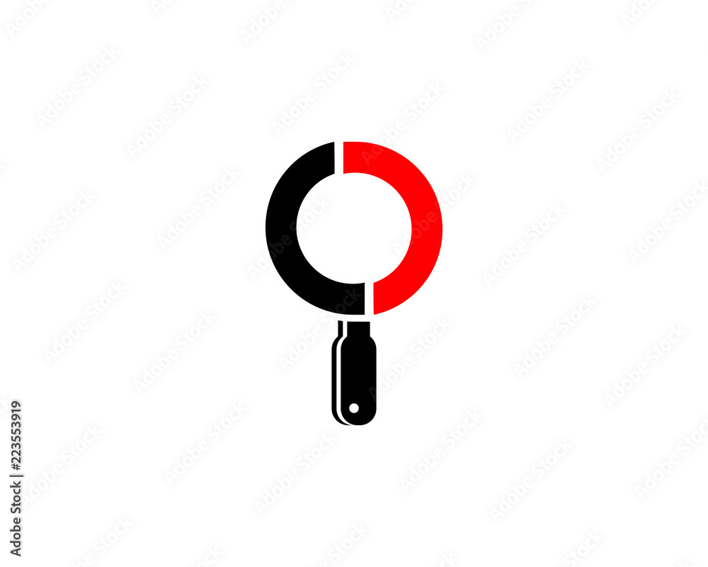 Magnifying Glass Icon Logo Vector Design Template Magnifying Glass Icon Logo Vector Design Template