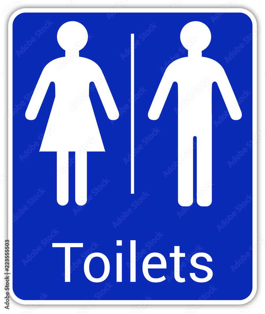 Panneau en anglais aux états unis d'Amérique: Toilettes pour hommes et femmes, wc mixtes et unisexe - panneau pour salle de bain, toilettes et autres commodités Panneau en anglais aux états unis d'Amérique: Toilettes pour hommes et femmes, wc mixtes et unisexe - panneau pour salle de bain, toilettes et autres commodités