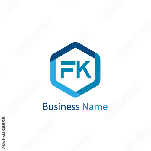 Initial Letter FK Logo Template Design Free Download Initial Letter FK Logo Template Design - GFXLoad