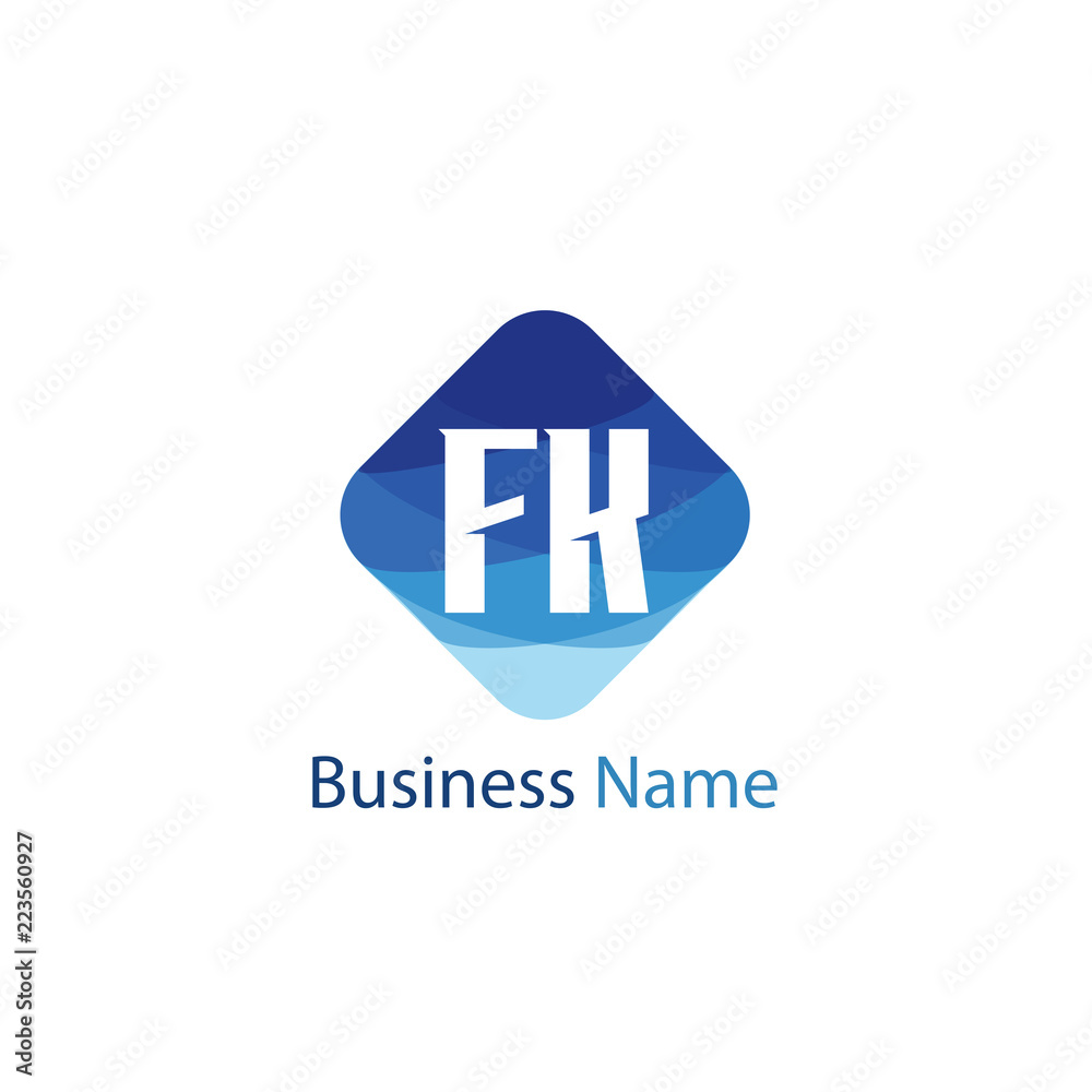 Initial Letter FK Logo Template Design Initial Letter FK Logo Template Design