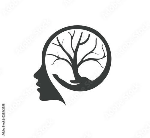 think root logo vector