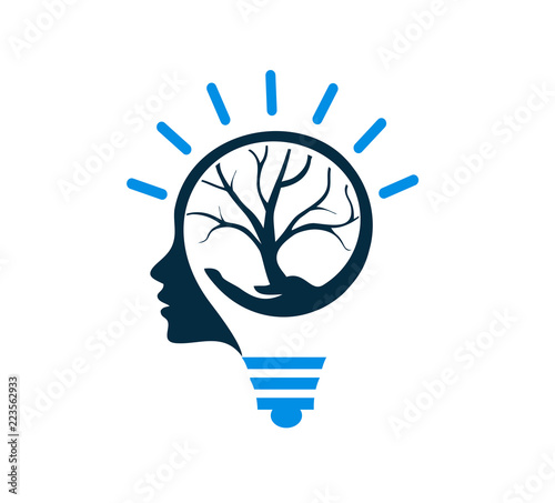 think root logo vector