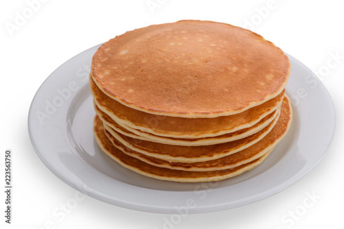 Isolated plate with thick pancakes