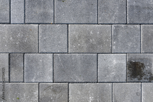 Photography Concrete or cobble gray pavement slabs or stones  for floor, wall or path