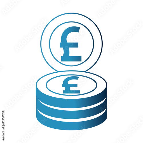 pile of crypto money isometric icon