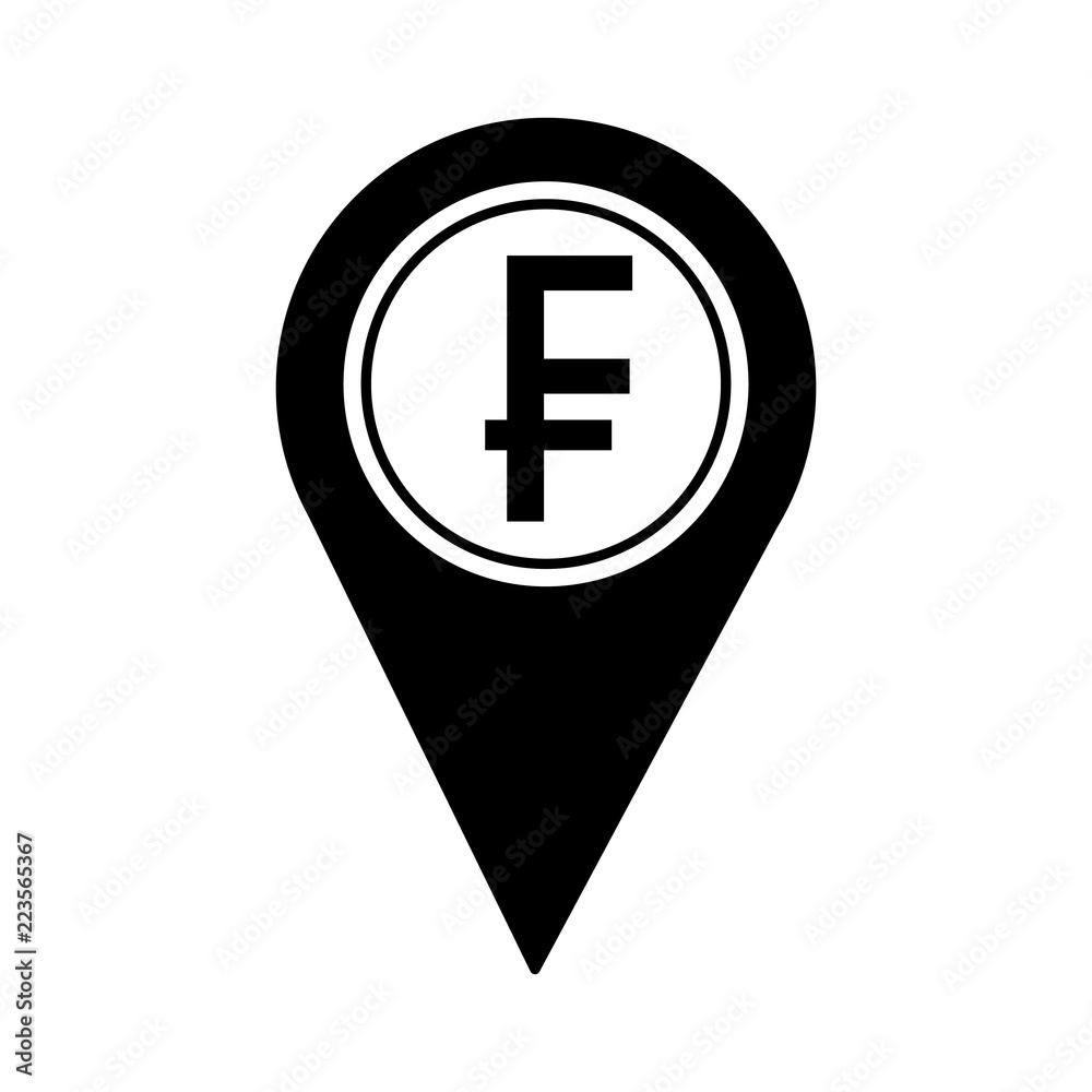 pin pointer location with symbol crypto money pin pointer location with symbol crypto money