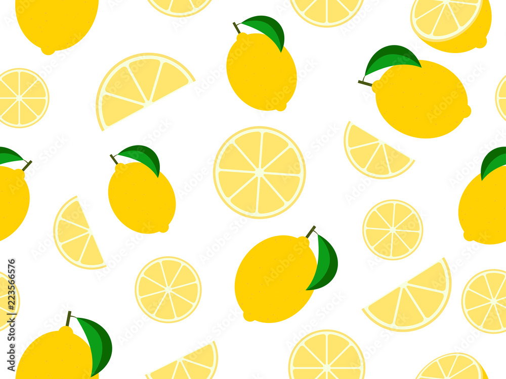 Seamless pattern mixed lemon fruit background - Vector illustration
Seamless pattern mixed lemon fruit background - Vector illustration