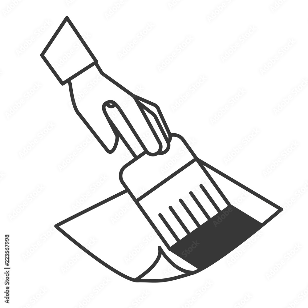 hand holding paint brush artistic tool hand holding paint brush artistic tool