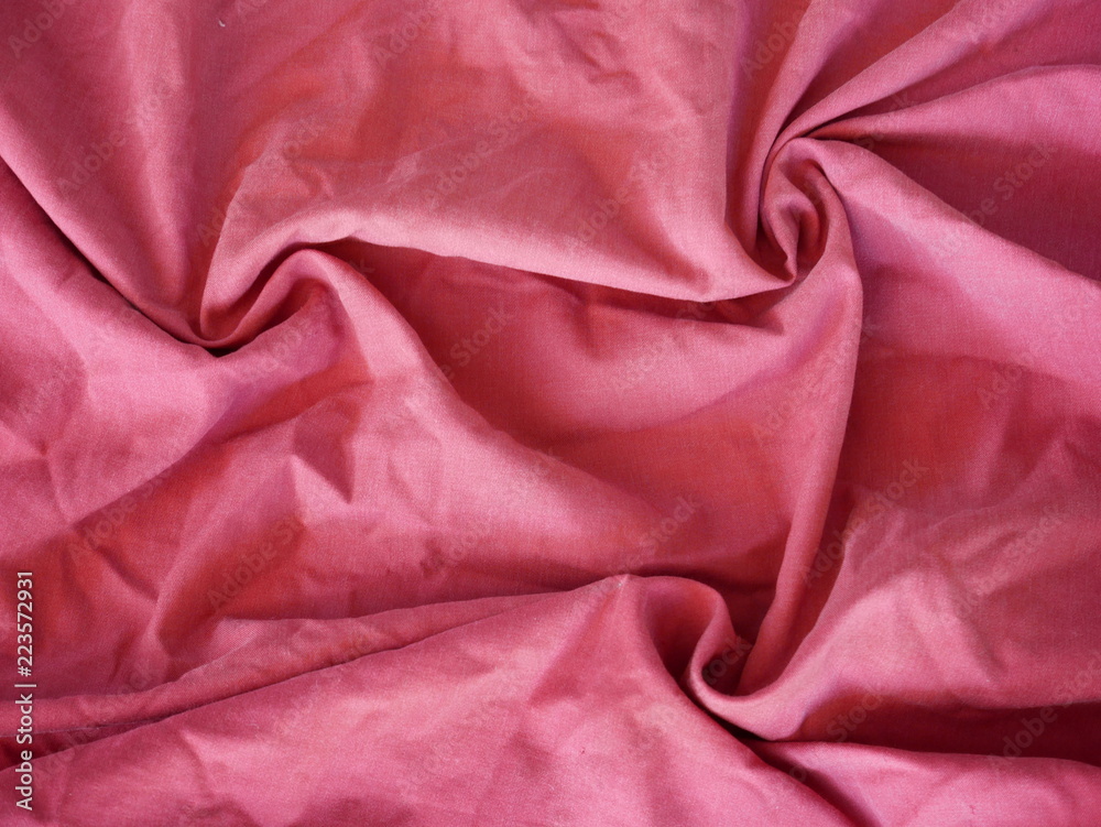 red silk fabric background