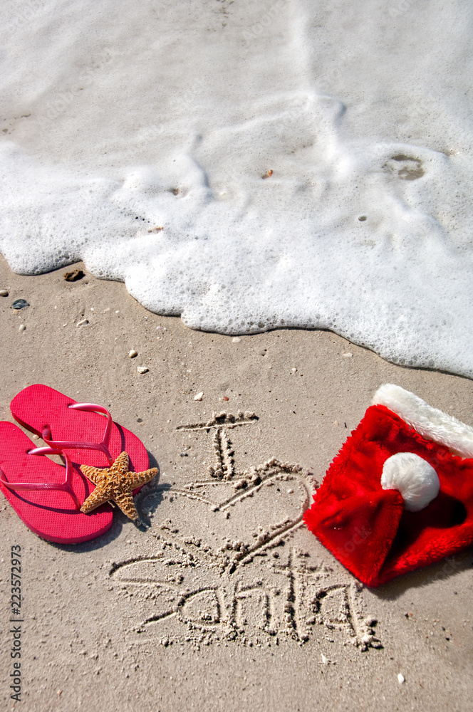 Tropical Christmas at the beach, with 