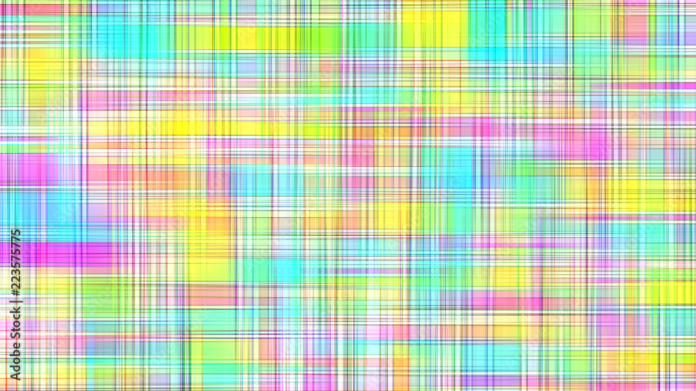 Multicolored checkered napkin geometric pattern as abstract background.