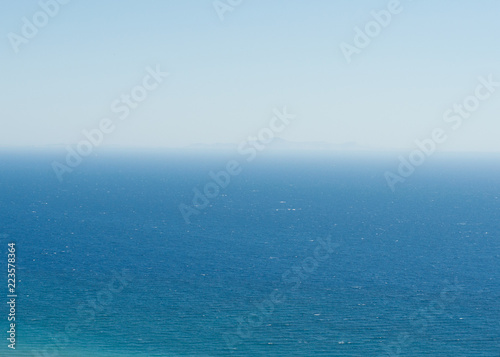 View of horizon over sea, Santorini Greece