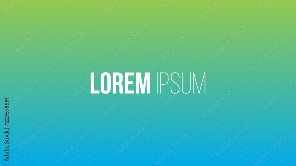 Fototapeta premium Abstract blue and green repeating hexagons background.