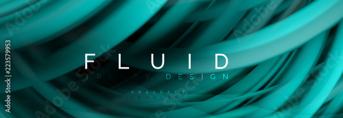 Flowing glowing color motion concept, trendy abstract layout template for business or technology presentation or web brochure cover, wallpaper
