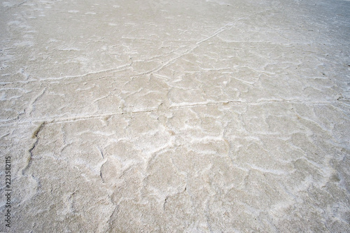 Pattern of the dry salt lake