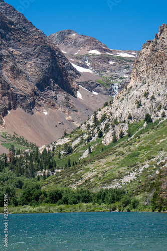 Fototapeta Naklejka Na Ścianę i Meble -  View of Parker Lake in the Eastern Sierra Nevada Mountains, near June Lake California