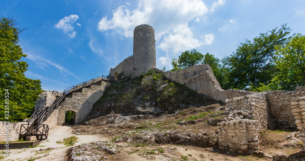 ruins of the castle in Smolen