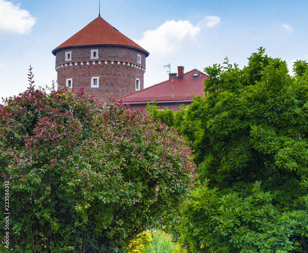 the top of the Sandomierz Fortress at the Wawel Castle