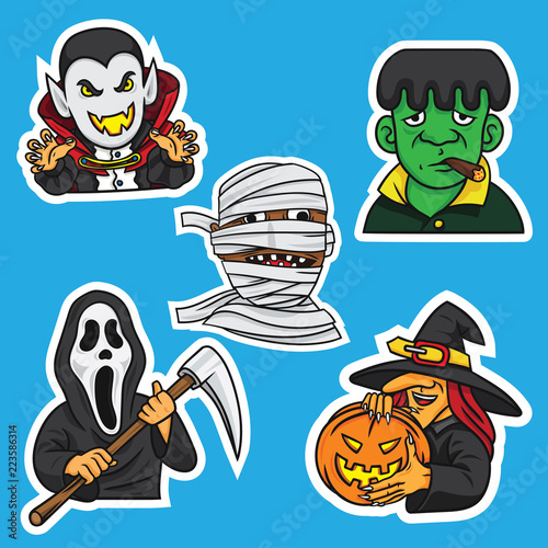 set of halloween icon