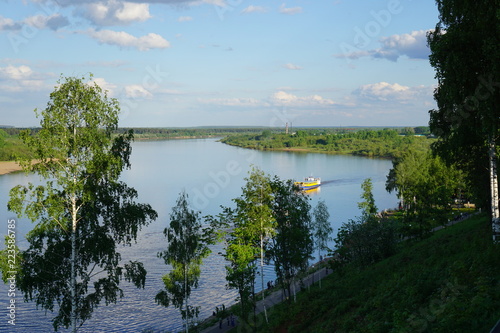Russia. The city of Kirov, the river Vyatka. Spring of 2017.
