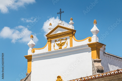 architectural detail of the convent of Loios in Evora photo