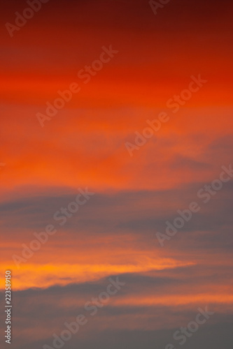 Dramatic Orange Sunset to End the Day © John