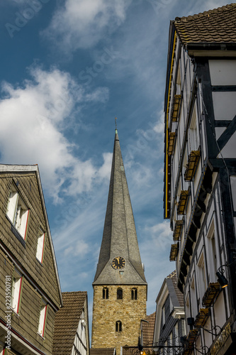 Kirche / Kirchplatz / Kirchturmuhr / Altstadt Hattingen photo