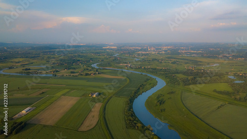 the Vistula bend near Skawina